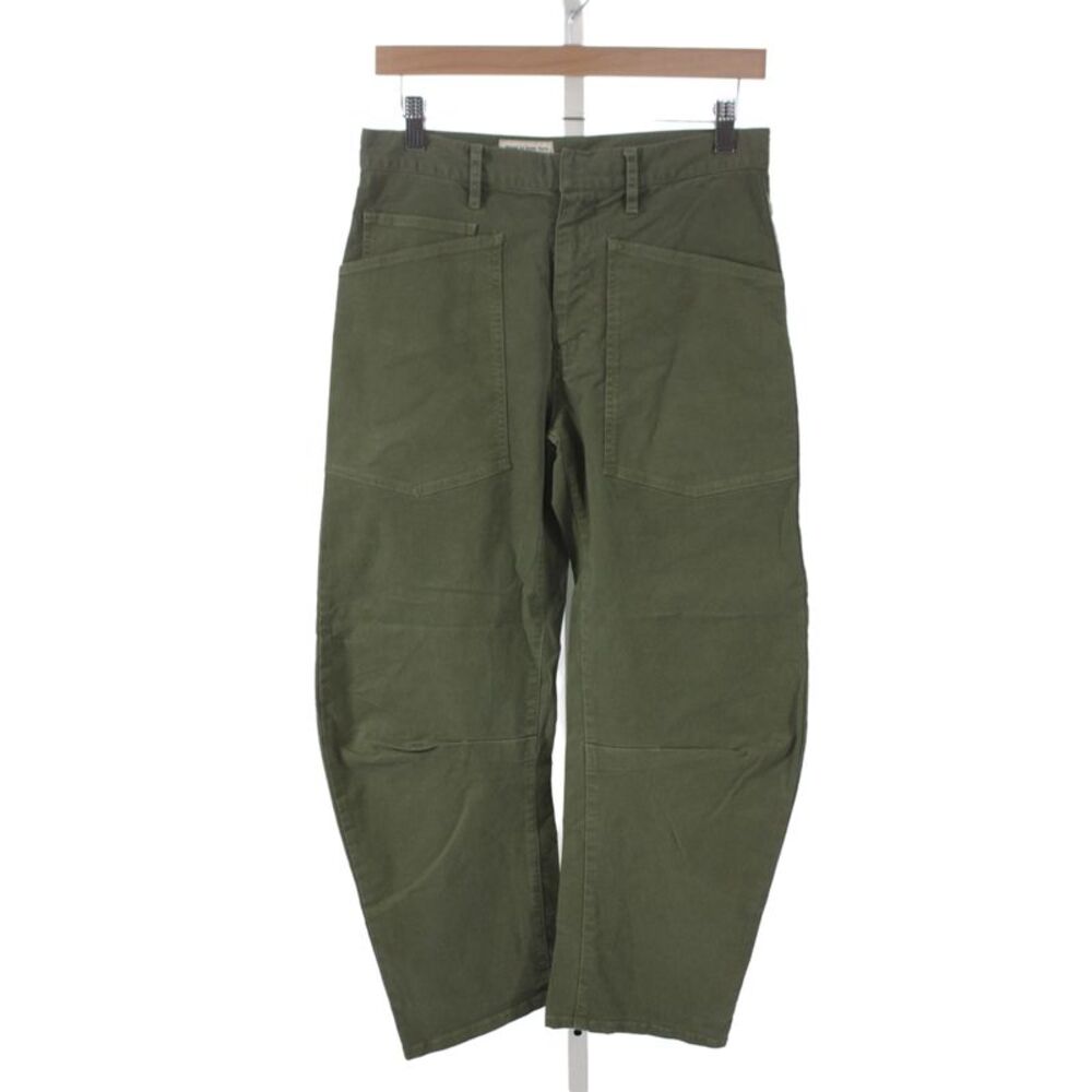 Nili Lotan Women Cargo Green Pants Size 00